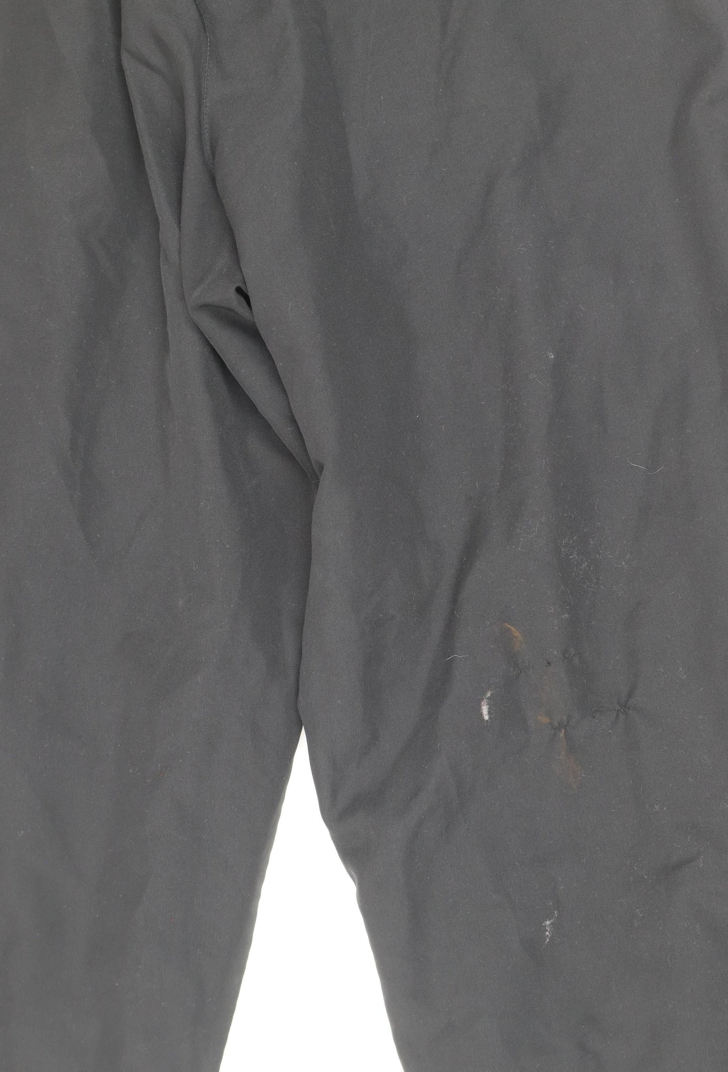 Adidas Men's Black Track Pants L 36in Zip Pockets Side Stripe