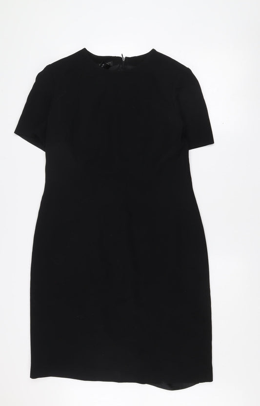 Escada Elements Women's Black Wool Sheath Dress Size 8