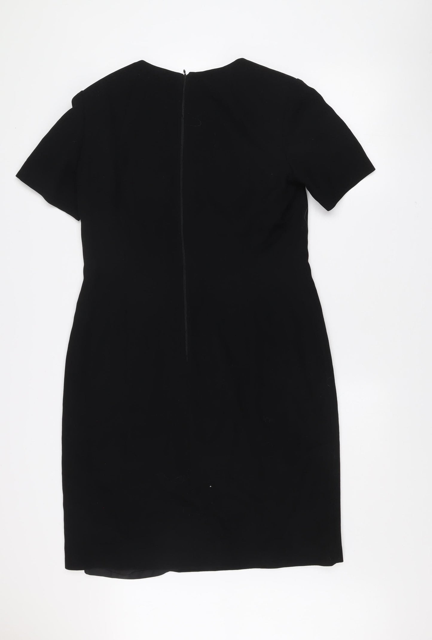 Escada Elements Women's Black Wool Sheath Dress Size 8