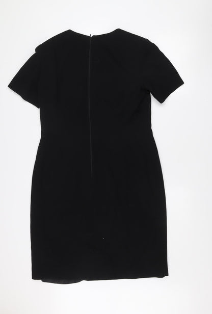 Escada Elements Women's Black Wool Sheath Dress Size 8