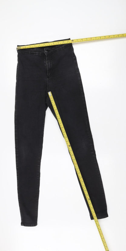 Denim & Co Womens Black Skinny Jeans Size 10 Stretch Mid Rise