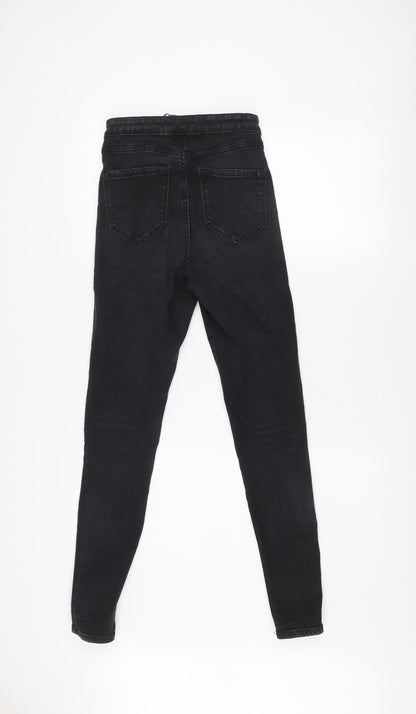 Denim & Co Womens Black Skinny Jeans Size 10 Stretch Mid Rise