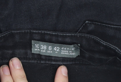 Denim & Co Womens Black Skinny Jeans Size 10 Stretch Mid Rise