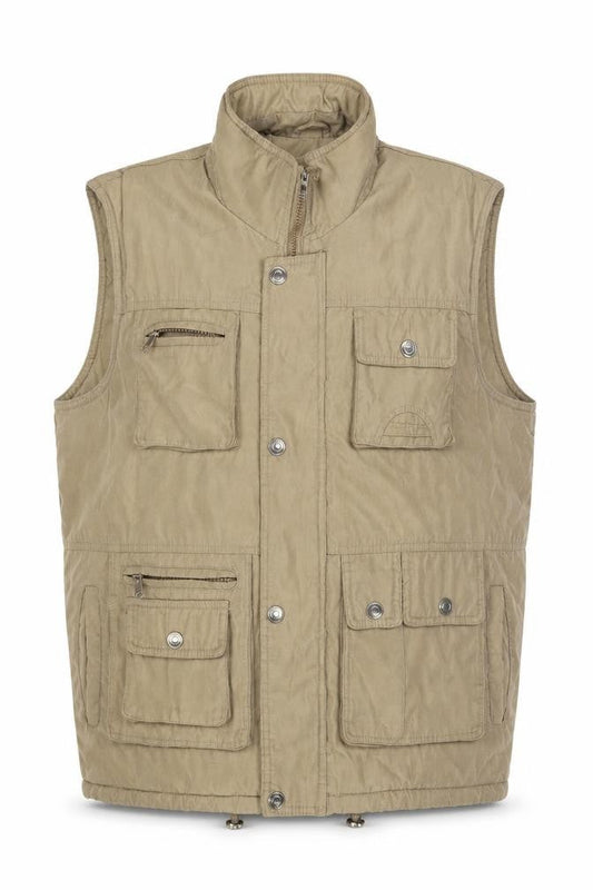 Charles Norton Men's Beige Polyester Bodywarmer Waistcoat M