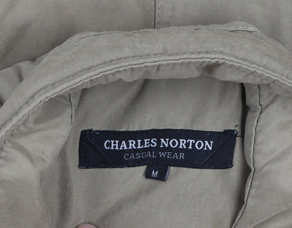 Charles Norton Men's Beige Polyester Bodywarmer Waistcoat M