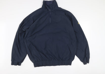 Sun & Rain Women's Blue L Lightweight 1/4 Zip Windbreaker Jacket