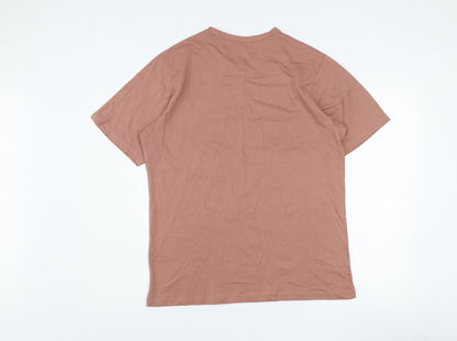 Dunnes Stores Women Brown Regular Fit Cotton Off Duty T-Shirt M