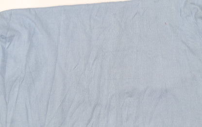 Capsule Women Blue Scoop Neck 3/4 Sleeve Cotton Pullover Jumper Size 18