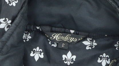 Henleys Women’s Black Quilted Hooded Puffer Jacket Size 2