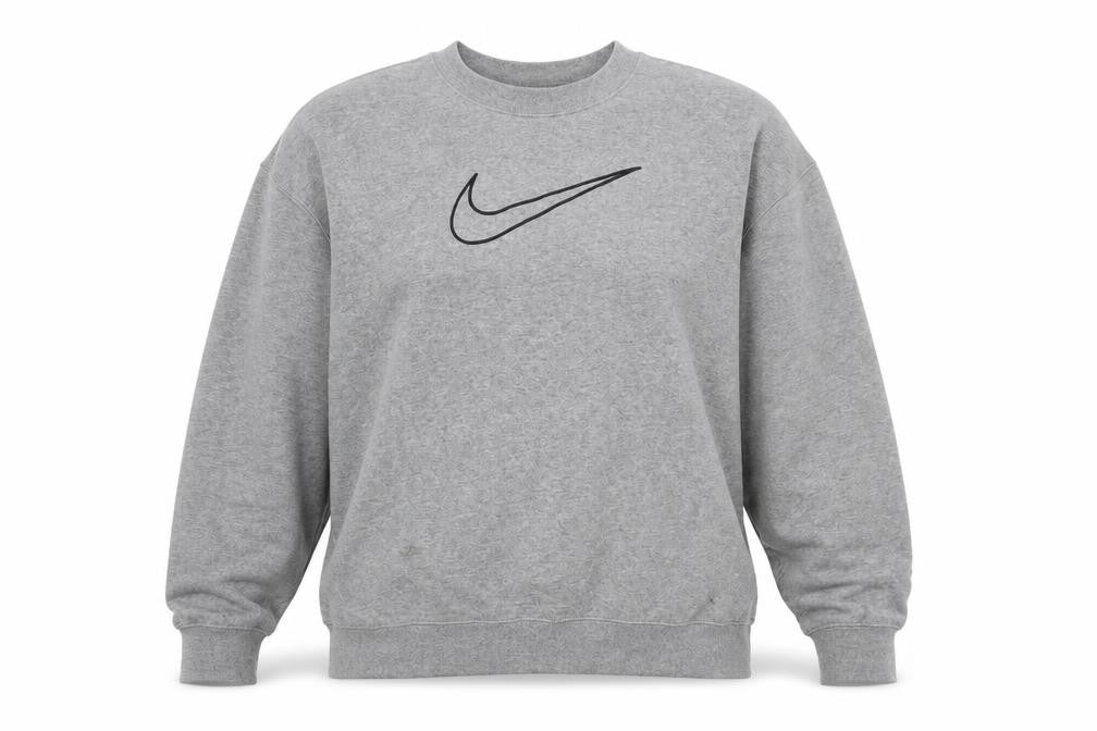 Womens UK Size L Nike Grey Pullover Sweatshirt