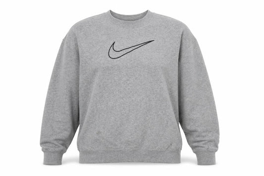 Womens UK Size L Nike Grey Pullover Sweatshirt