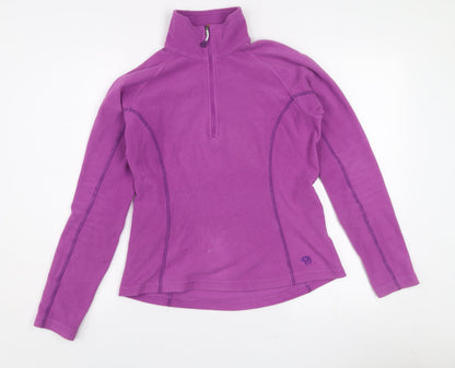 Mountain Hardwear Women's Purple Fleece Pullover 1/2 Zip Sweatshirt Size S