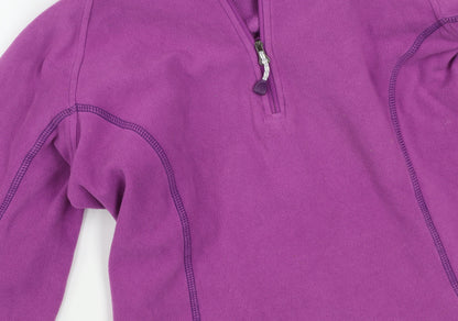 Mountain Hardwear Women's Purple Fleece Pullover 1/2 Zip Sweatshirt Size S