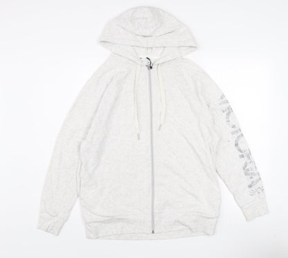 Victoria Sport Womens Grey XS Full Zip Hooded Lightweight Jacket