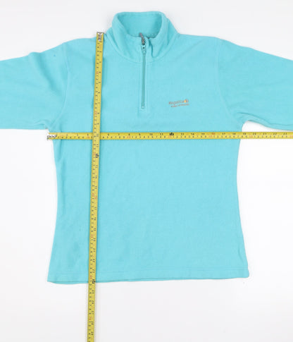 Regatta Women's Blue Fleece 1/2 Zip Pullover UK 10 Outdoor Sweatshirt