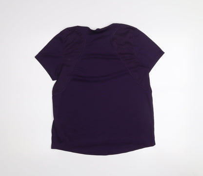 Nike Womens Purple Dri-Fit Running T-Shirt Medium