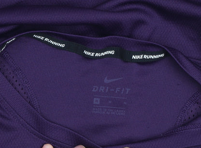 Nike Womens Purple Dri-Fit Running T-Shirt Medium