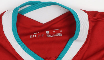 Nike Men's Red Liverpool FC Dri-FIT Short Sleeve Football Jersey M
