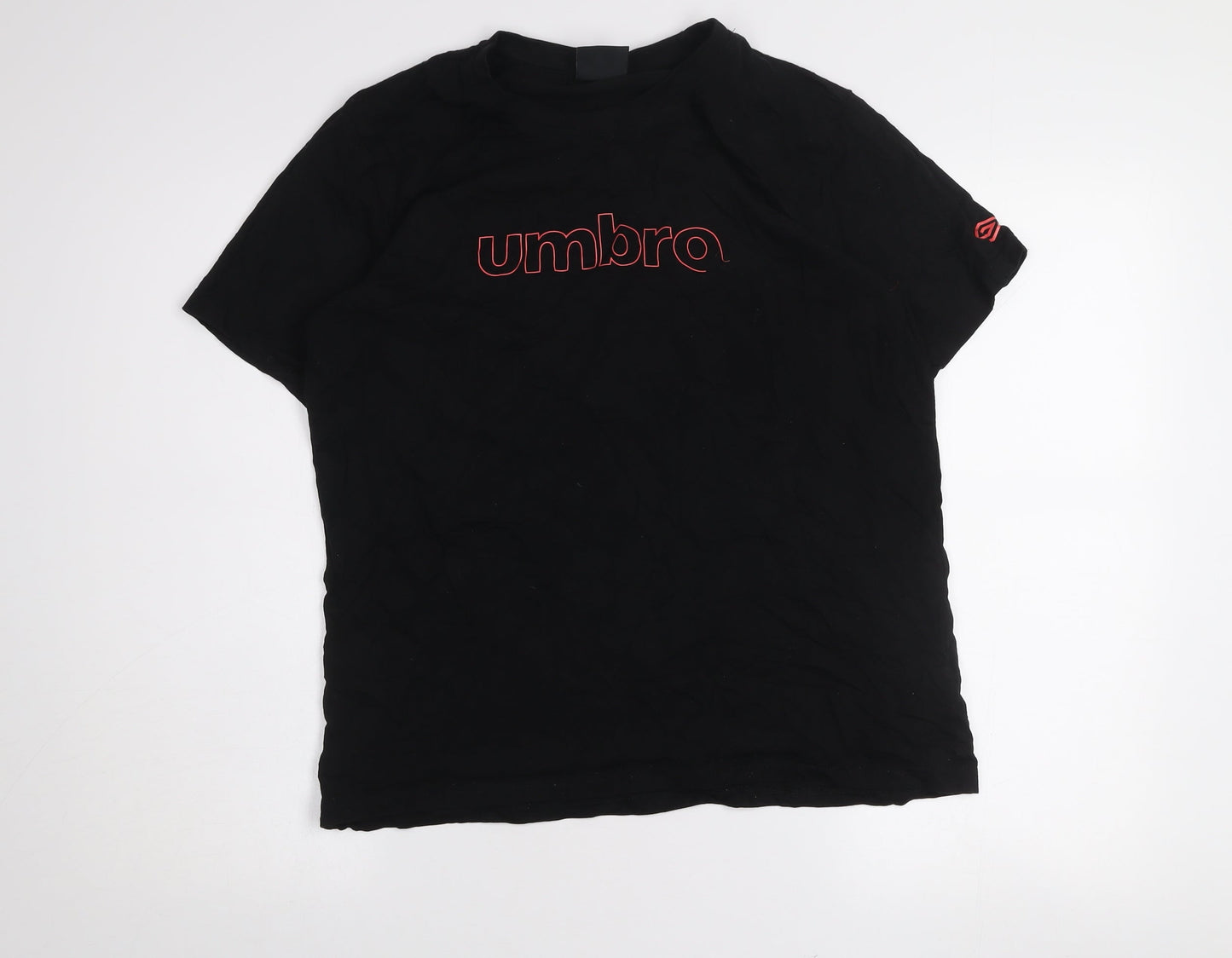 Womens UK Size XL Umbro Black Basic T-Shirt