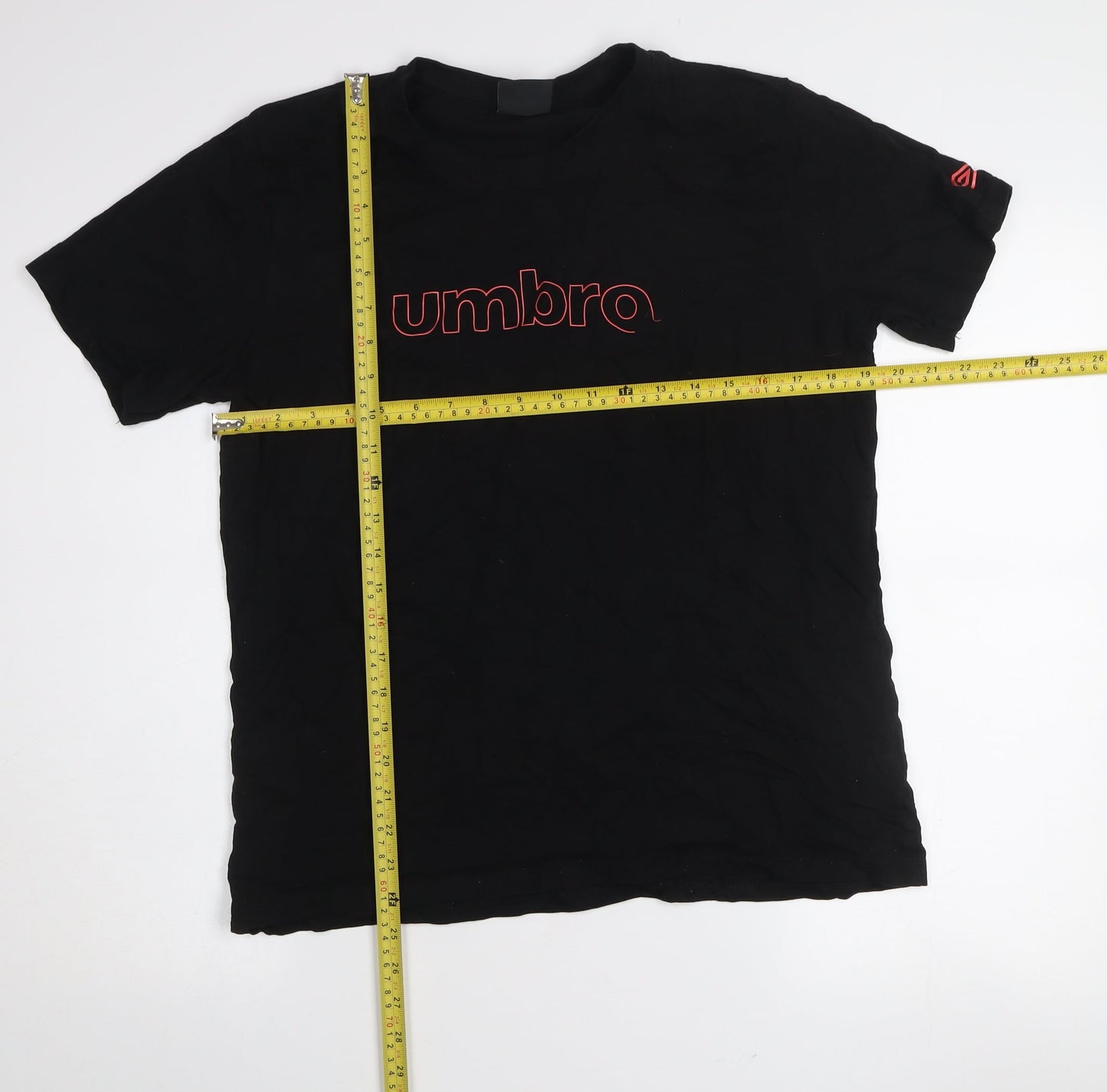 Womens UK Size XL Umbro Black Basic T-Shirt