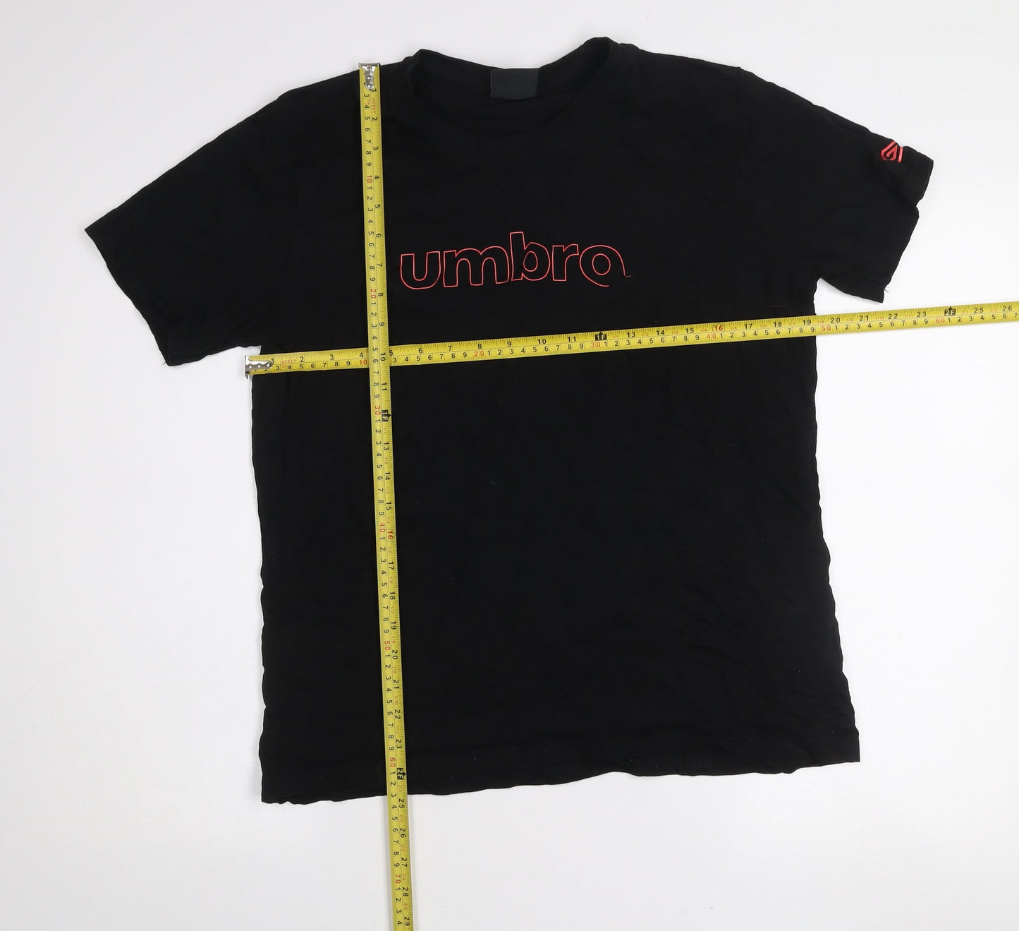 Womens UK Size XL Umbro Black Basic T-Shirt