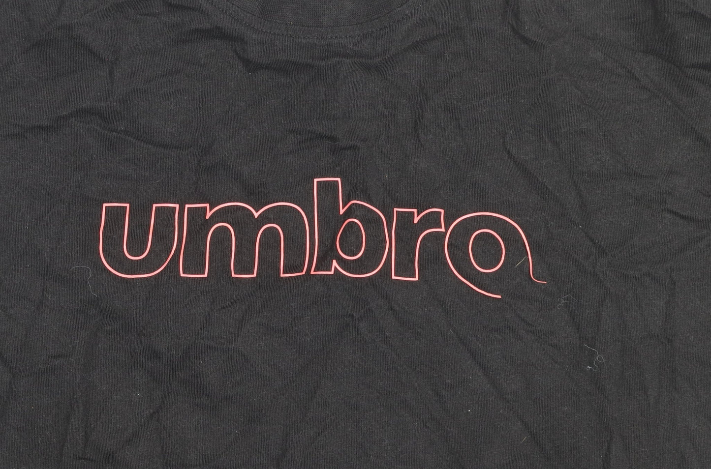 Womens UK Size XL Umbro Black Basic T-Shirt