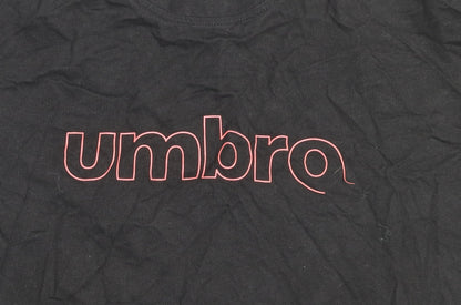 Womens UK Size XL Umbro Black Basic T-Shirt