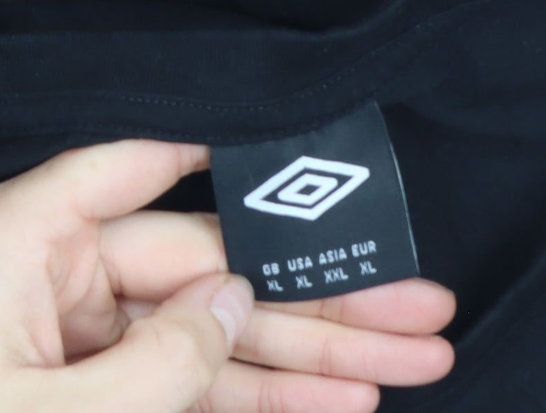 Womens UK Size XL Umbro Black Basic T-Shirt