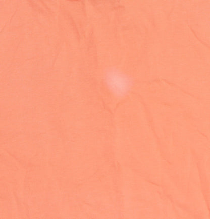 Champion Boys Orange Cotton Logo T-Shirt 9-10 Years Regular Fit