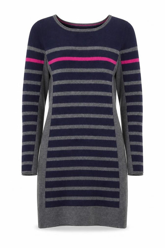 Clements Ribeiro Women's Multicoloured Merino Wool Striped Jumper Size 12