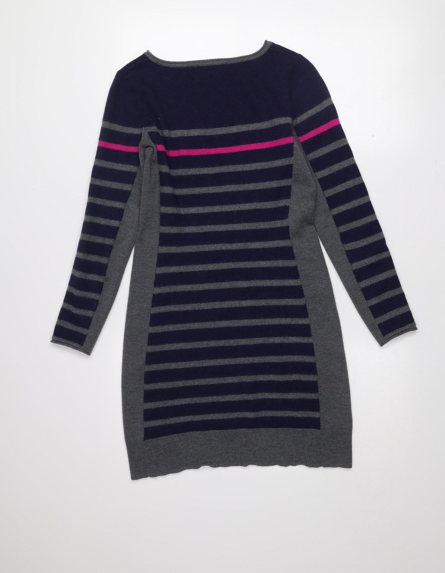 Clements Ribeiro Women's Multicoloured Merino Wool Striped Jumper Size 12