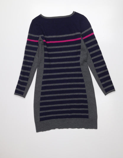 Clements Ribeiro Women's Multicoloured Merino Wool Striped Jumper Size 12