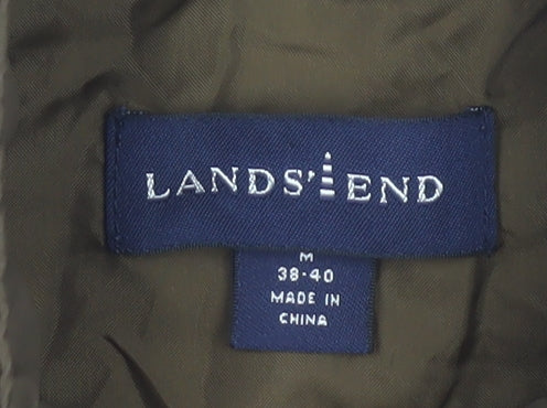Mens UK Size M Lands' End Brown Bodywarmer