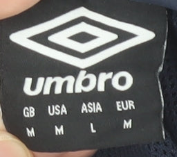 Mens UK Size M Umbro Blue Windbreaker Coat