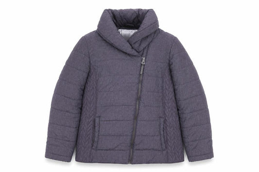 John Rocha Womens Purple Puffer Jacket Size 12 Winter Zip Coat