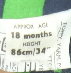 Poppy Ltd Multicoloured Alphabet Print Cotton Baby Coat 18 Months