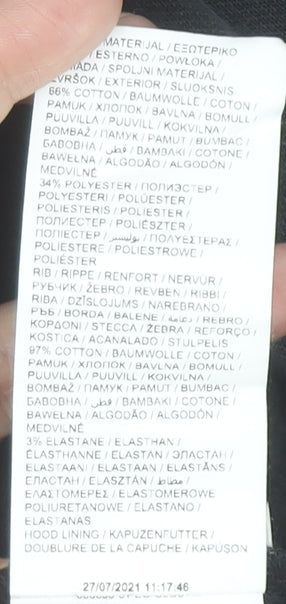 Puma Women's Black Pullover Hoodie Size S Cotton Blend