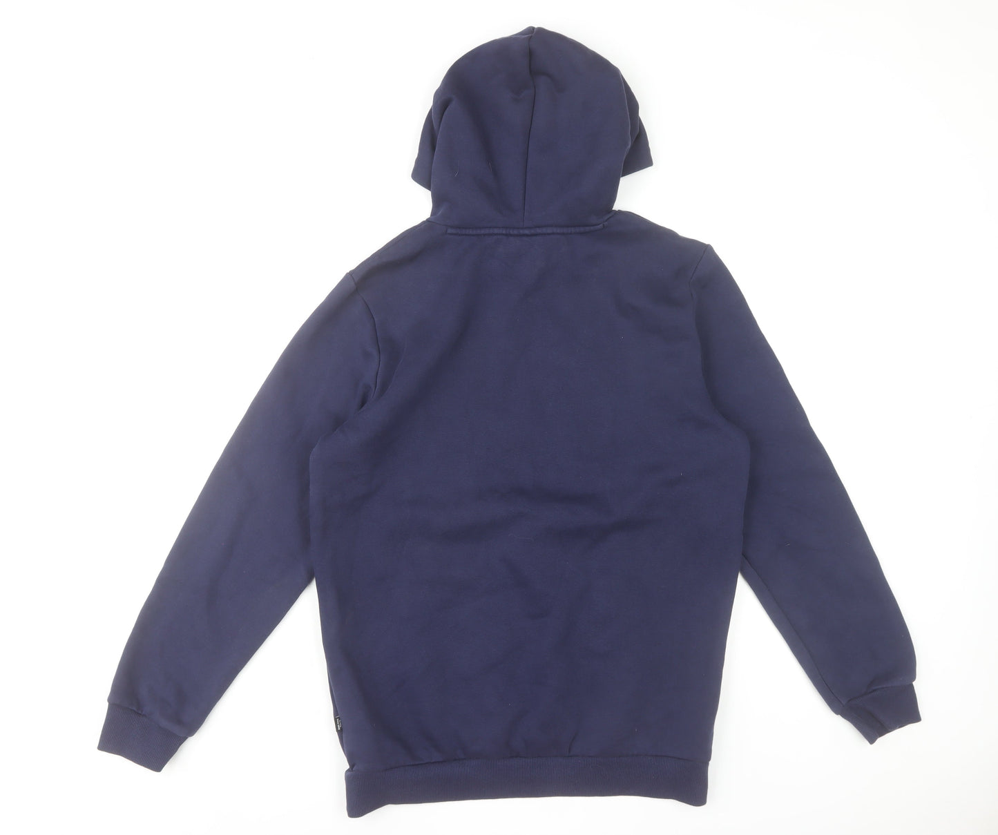 Puma Women's Navy Pullover Hoodie Small Cotton Blend Logo Sweatshirt