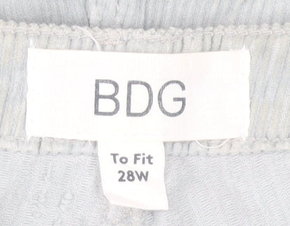 BDG Women Blue High Rise Cut-Off Corduroy Shorts Size 10