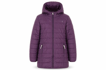 Peter Storm Girls Purple Hooded Puffer Jacket 11-12 Years Lined Mid-Length