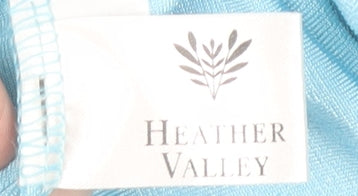 Heather Valley Women's Blue Floral Tunic Blouse Size 20 Long Sleeve