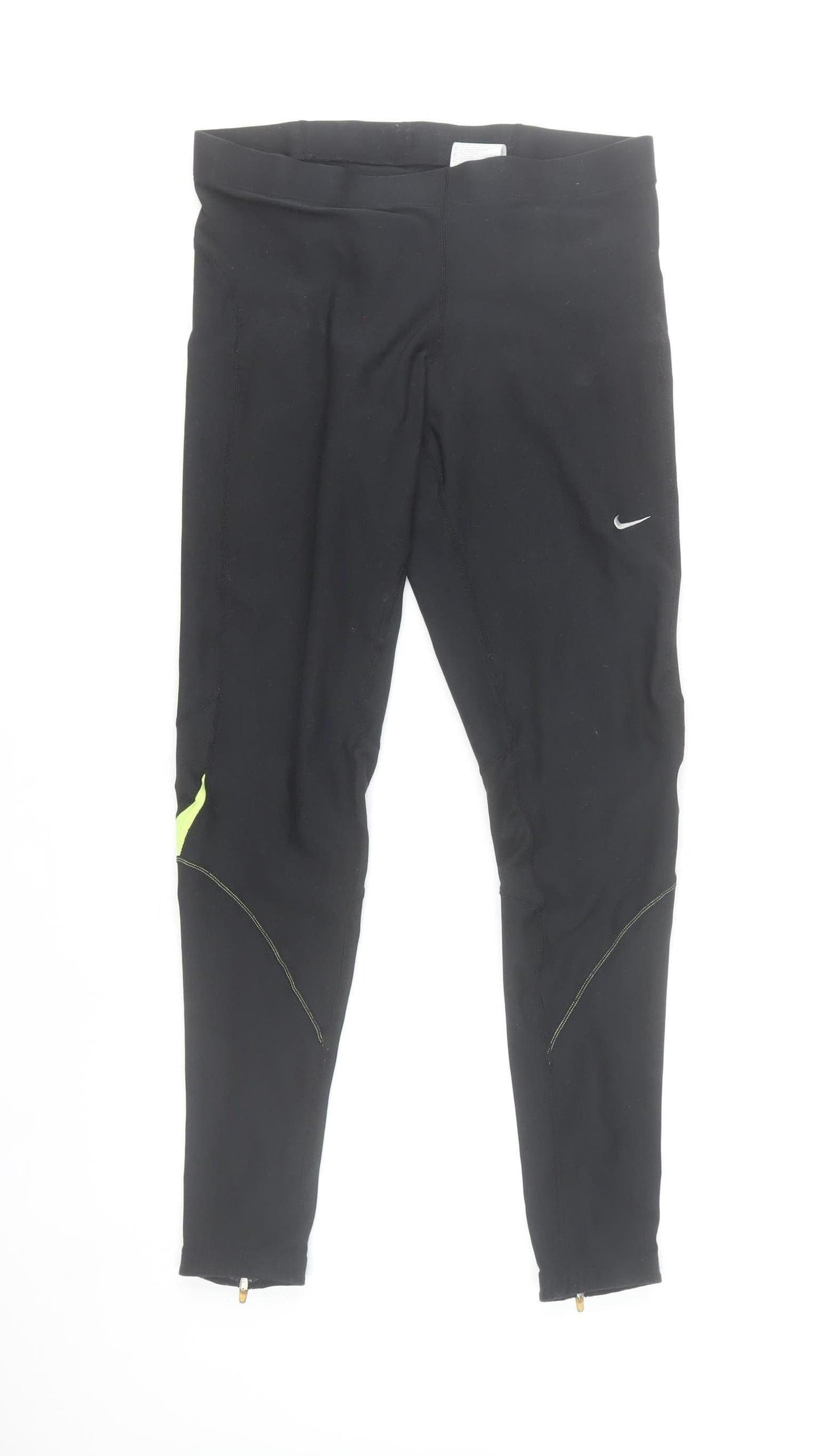 Nike Women's Black Fit Dry Running Leggings UK 12-14