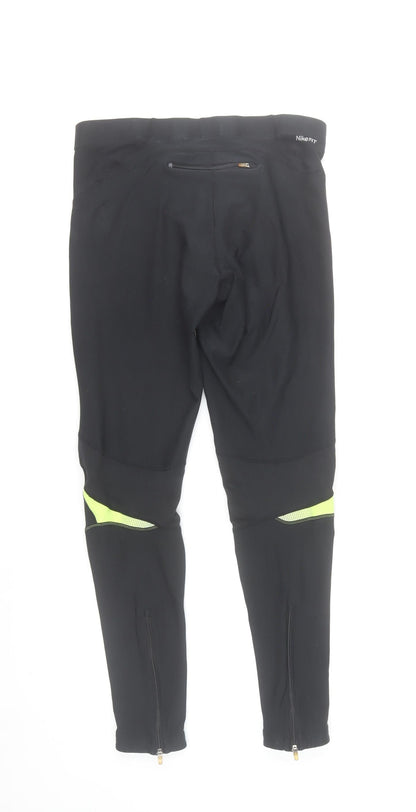 Nike Women's Black Fit Dry Running Leggings UK 12-14