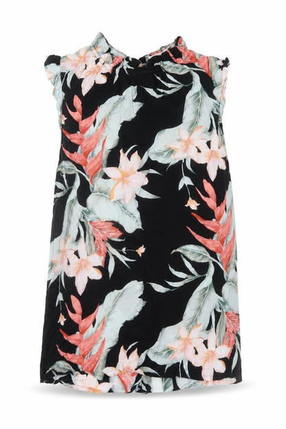 Oasis Womens Multicoloured Floral Sleeveless Tunic Blouse UK 10