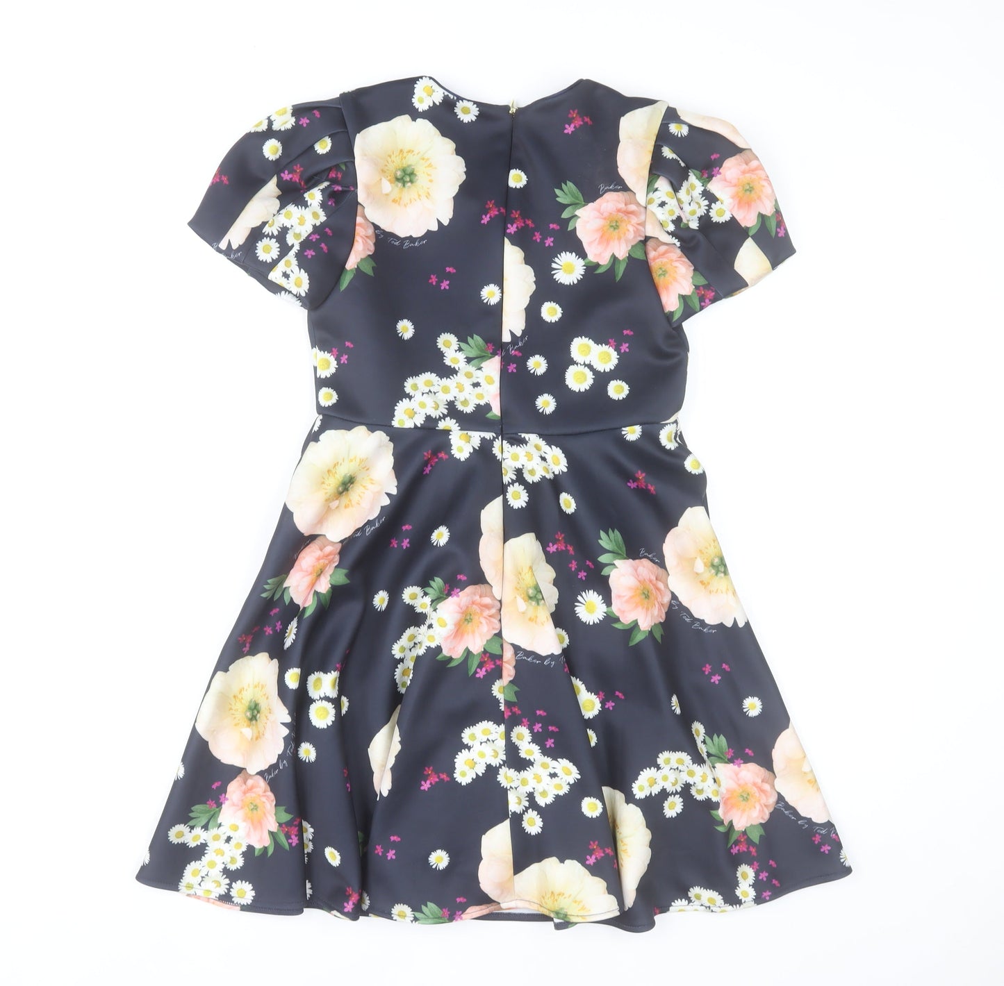 Ted Baker Teens Multicoloured Floral Fit & Flare Dress Size 12