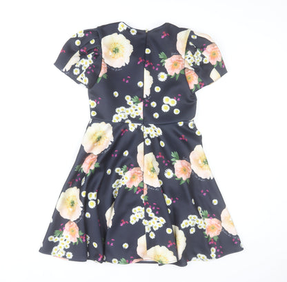 Ted Baker Teens Multicoloured Floral Fit & Flare Dress Size 12