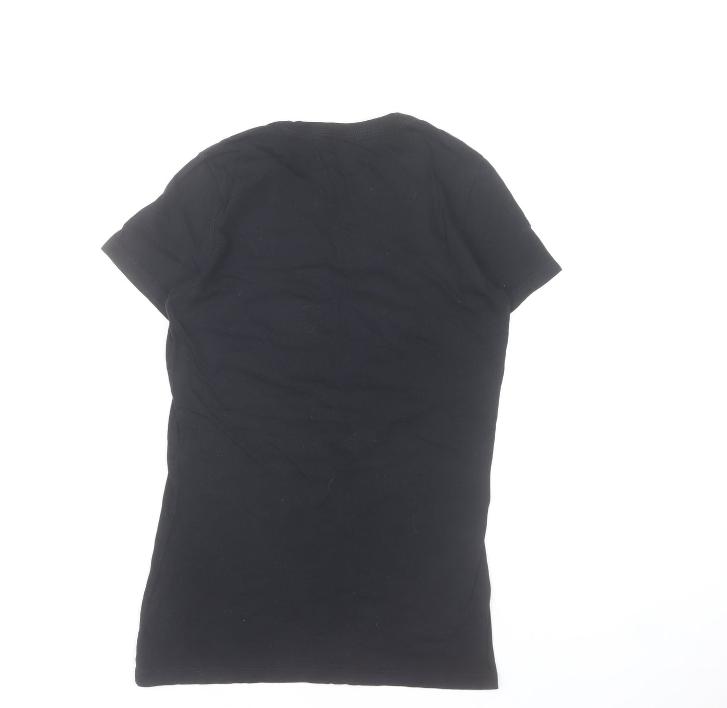 Bella+Canvas Womens Black Taekwondo Print Cotton T-Shirt Medium