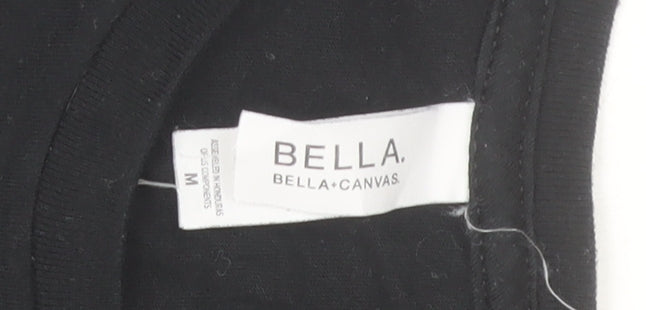 Bella+Canvas Womens Black Taekwondo Print Cotton T-Shirt Medium