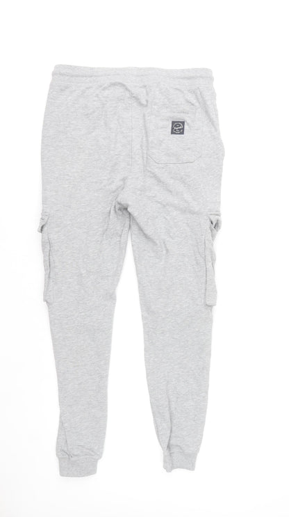 Tokyo Laundry Men's Grey Cargo Sweatpants Size S