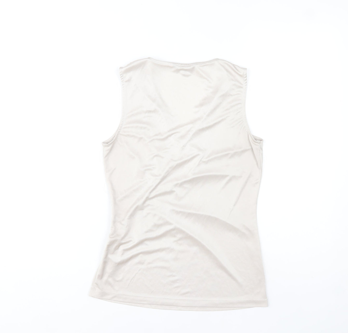 Jasper Conran Women’s Beige Wrap Sleeveless Blouse Size 10
